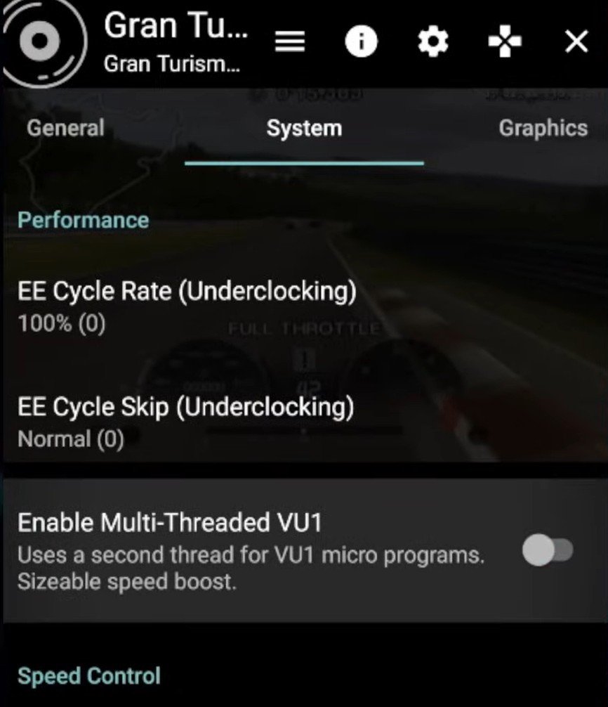 aethersx2 emulator system graphics settings