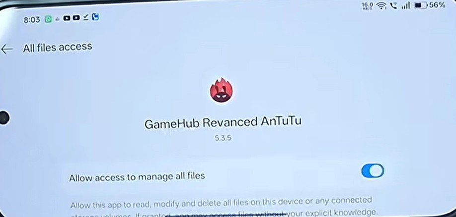 bannerhub import games allow access to storage