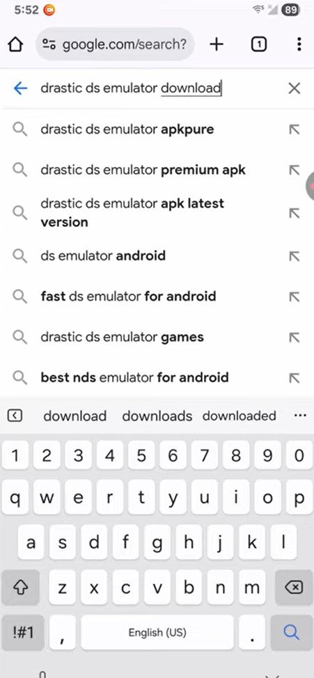 drastic ds emulator download chrome