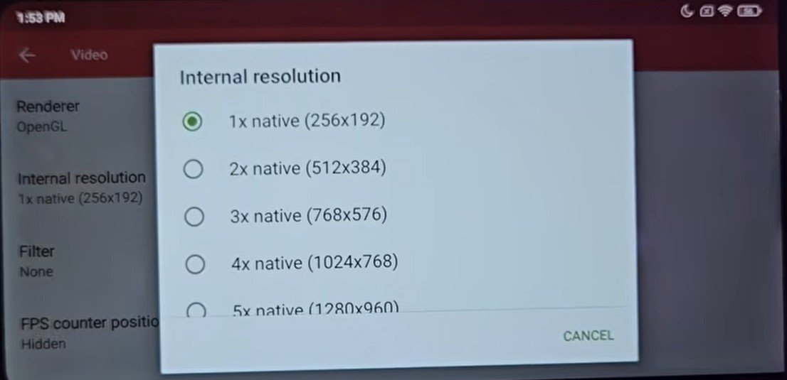 melonds resolution settings