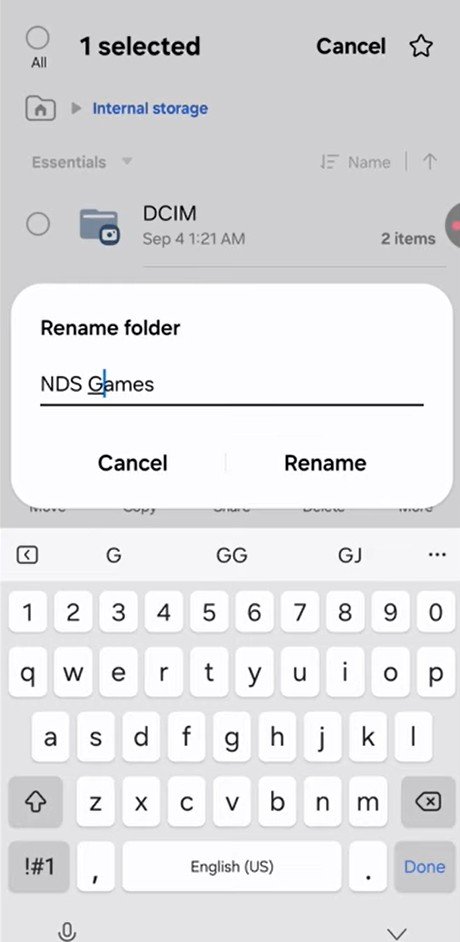 nds games folder