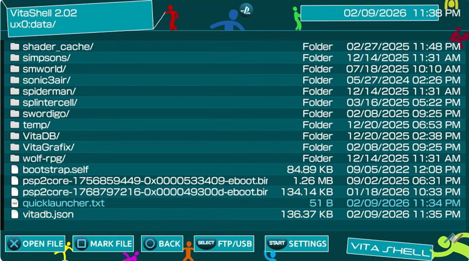 quick launcher txt edit vitashell