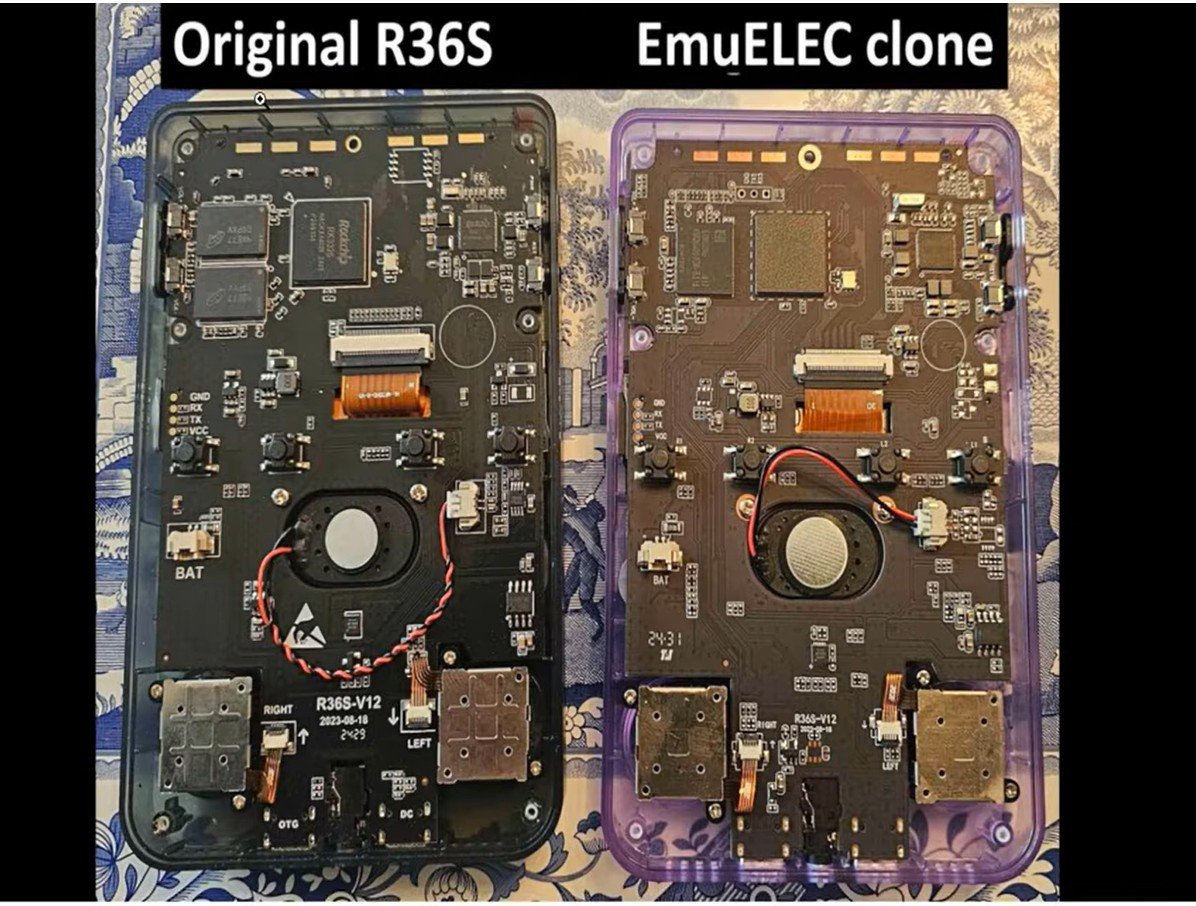 r36s motherboards real vs fake