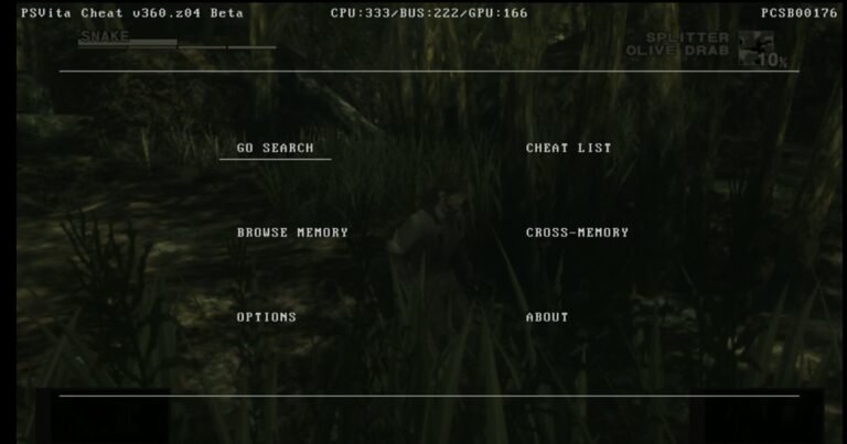 vitacheat menu