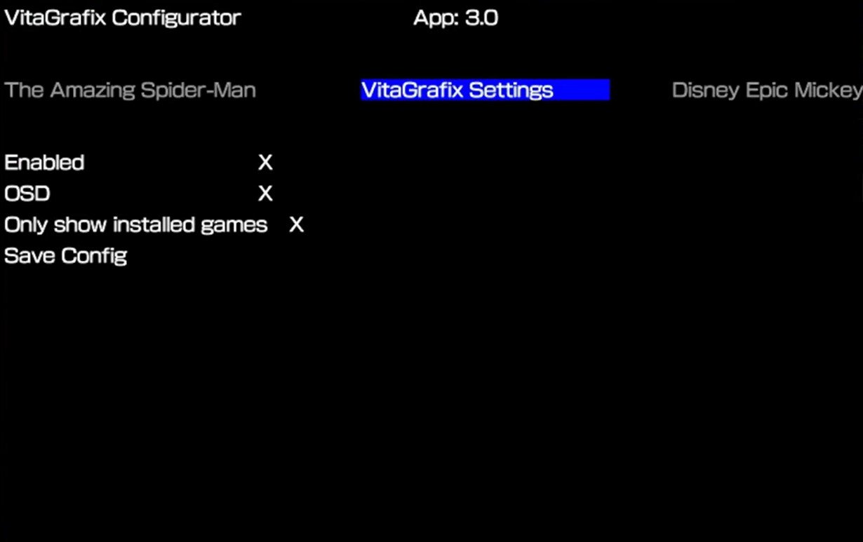 VitaGrafix Plugin For PS Vita / PlayStation TV: The Ultimate Graphics & FPS Guide 17 vitagrafix configurator 2