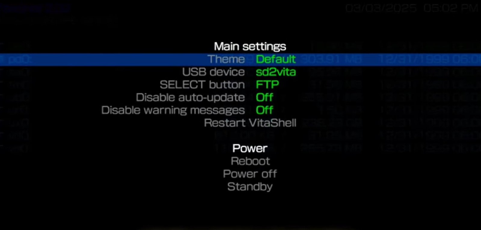 vitashell ftp transfer connection 1