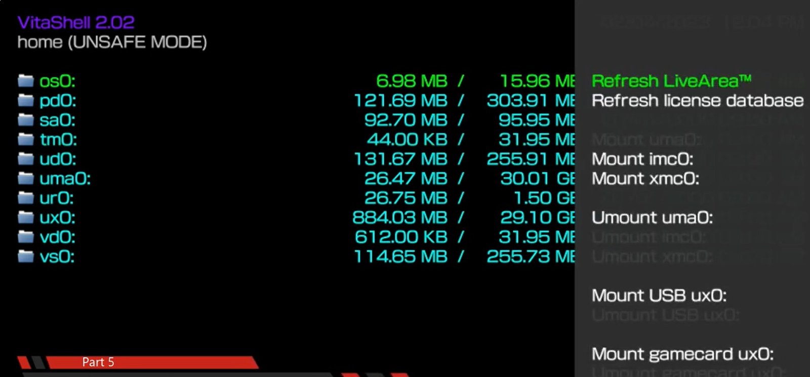 vitashell triangle menu