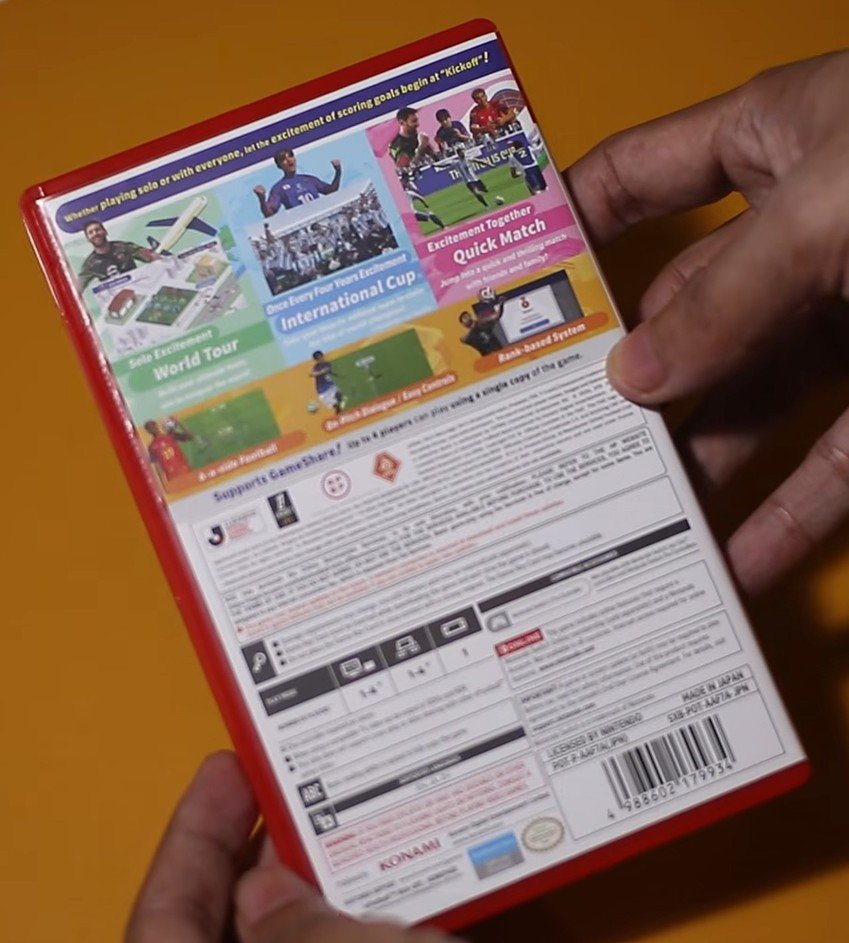 efootball kick-off nintendo switch 2 review game package back