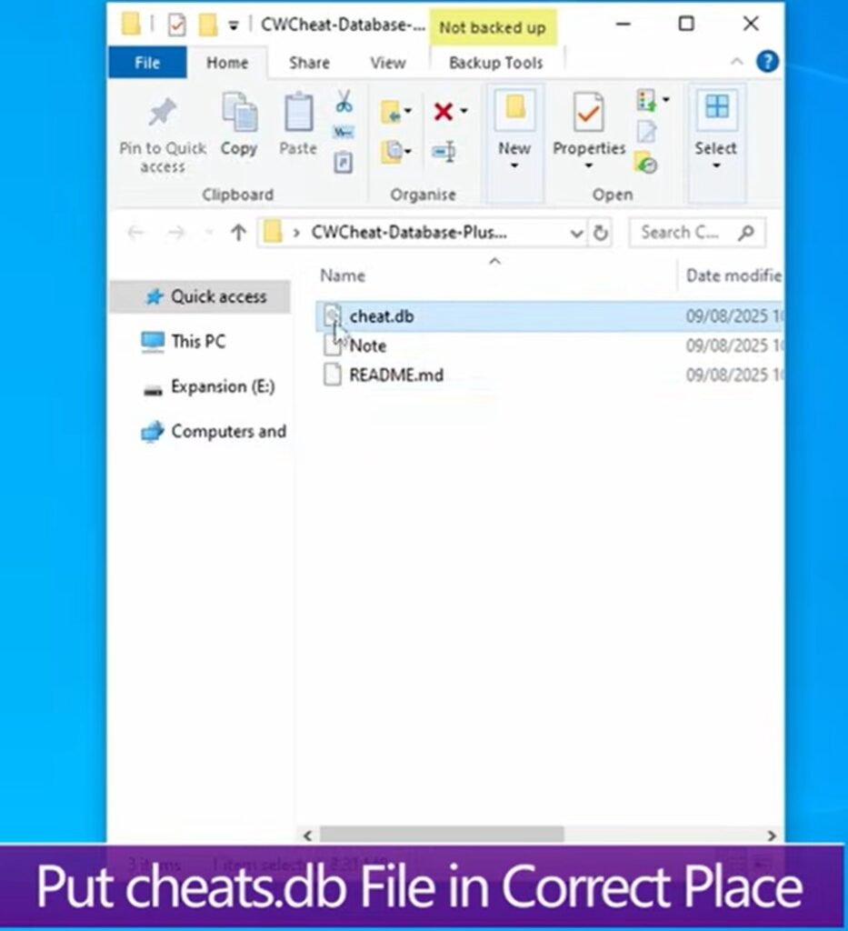 cheat.db file
