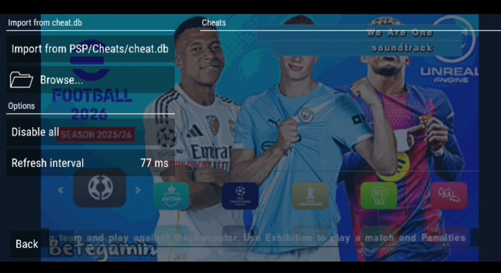 ppsspp cheat.db error blank page