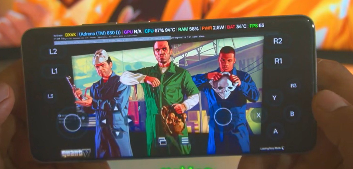 winlator ludashi 4.0-gta 5 gameplay test