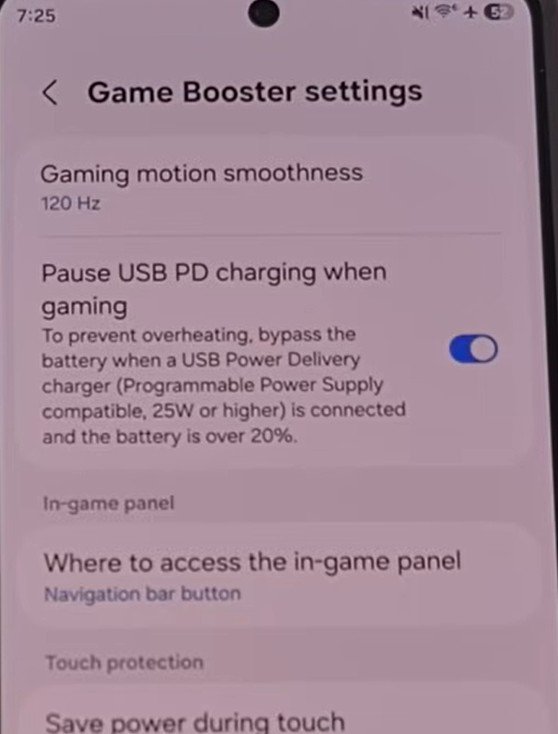 bypass charging samsung supported devices gaming hub game booster enable usb pd charging
